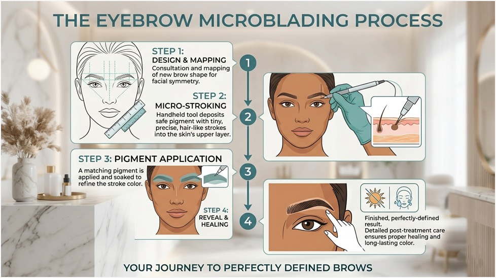 Comparison of microblading, powder brows and combination brows by skin type