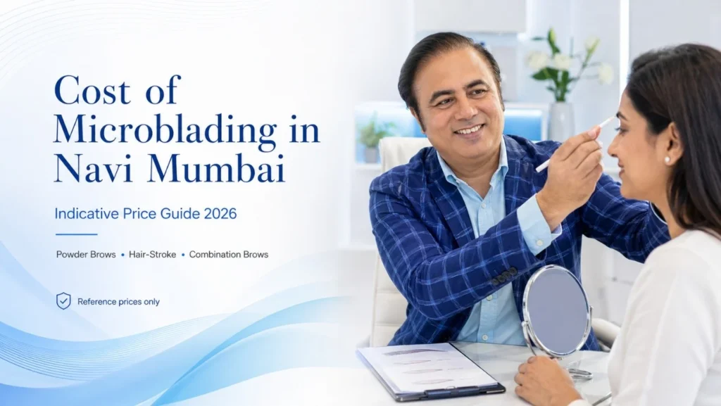 Cost of microblading in Navi Mumbai for eyebrow enhancement at Bodyskulpt Aesthetics