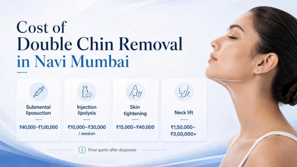 Cost of double chin removal treatments in Navi Mumbai