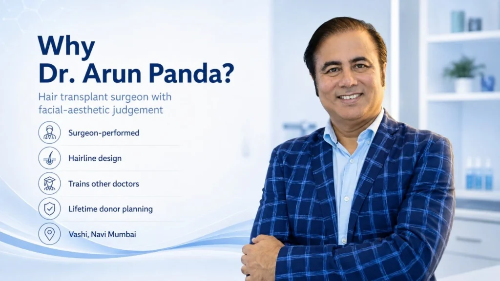 Dr. Arun Panda hair transplant surgeon in Navi Mumbai
