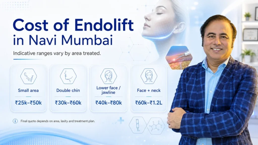 Endolift treatment cost in Navi Mumbai by treatment area