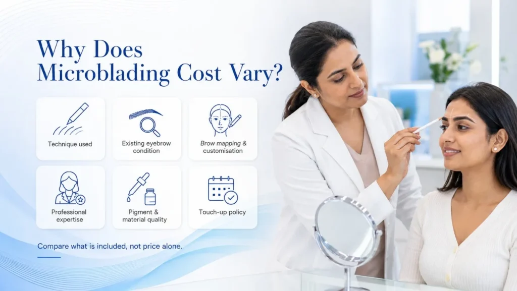 What is included in microblading treatment cost in Navi Mumbai