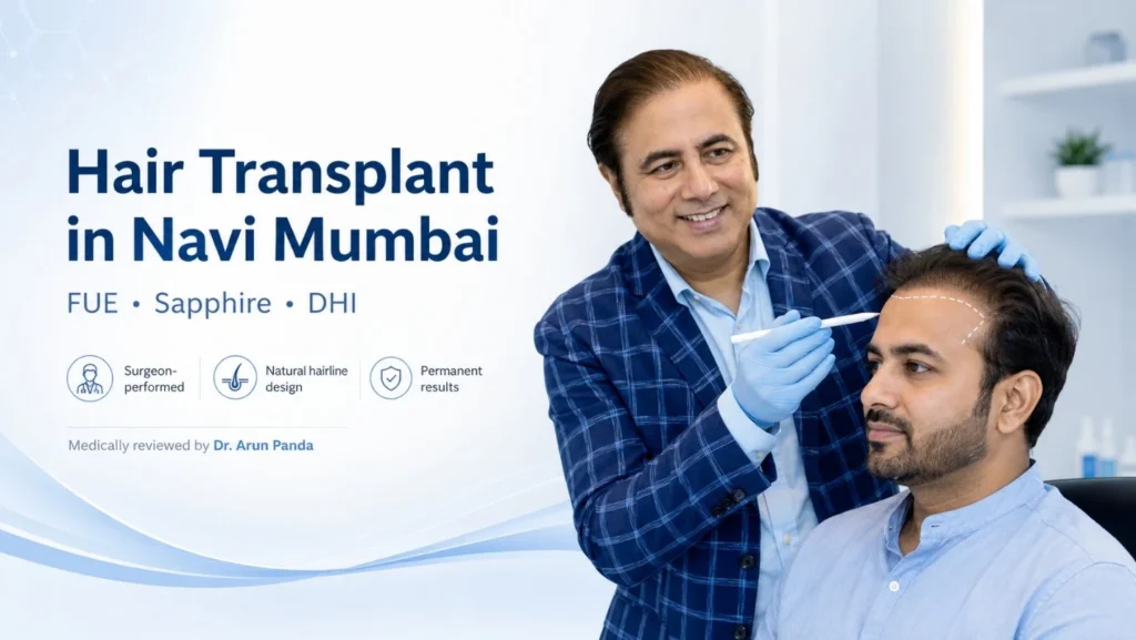 Hair transplant consultation with Dr. Arun Panda in Navi Mumbai