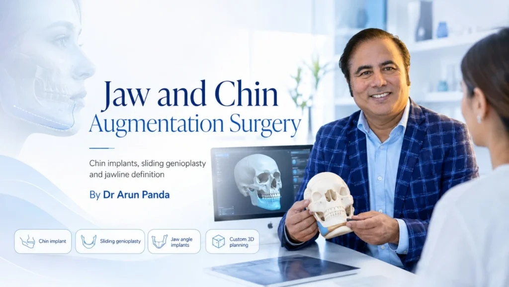 Surgeon reviewing 3D virtual surgical planning before jaw surgery in Navi Mumbai