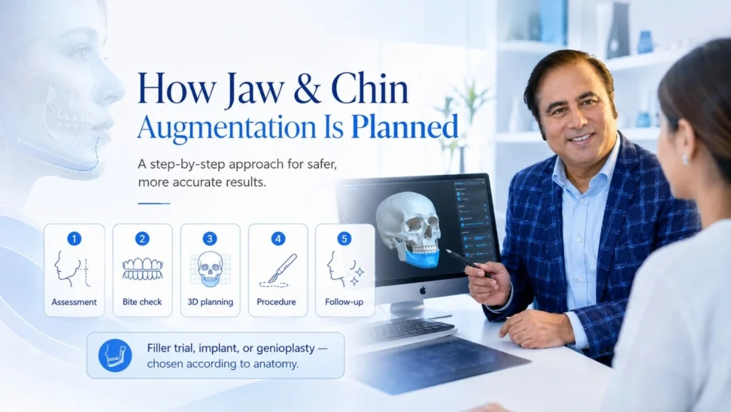 Conditions that may require corrective jaw surgery including underbite and asymmetry